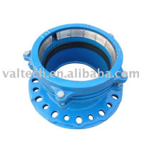 DN63/DN315 restrained flange adapter for PE or PVC pipe